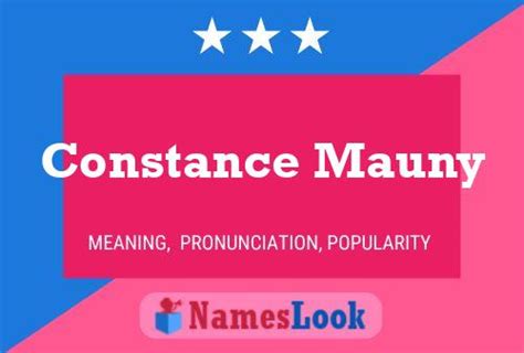 constance pronunciation.